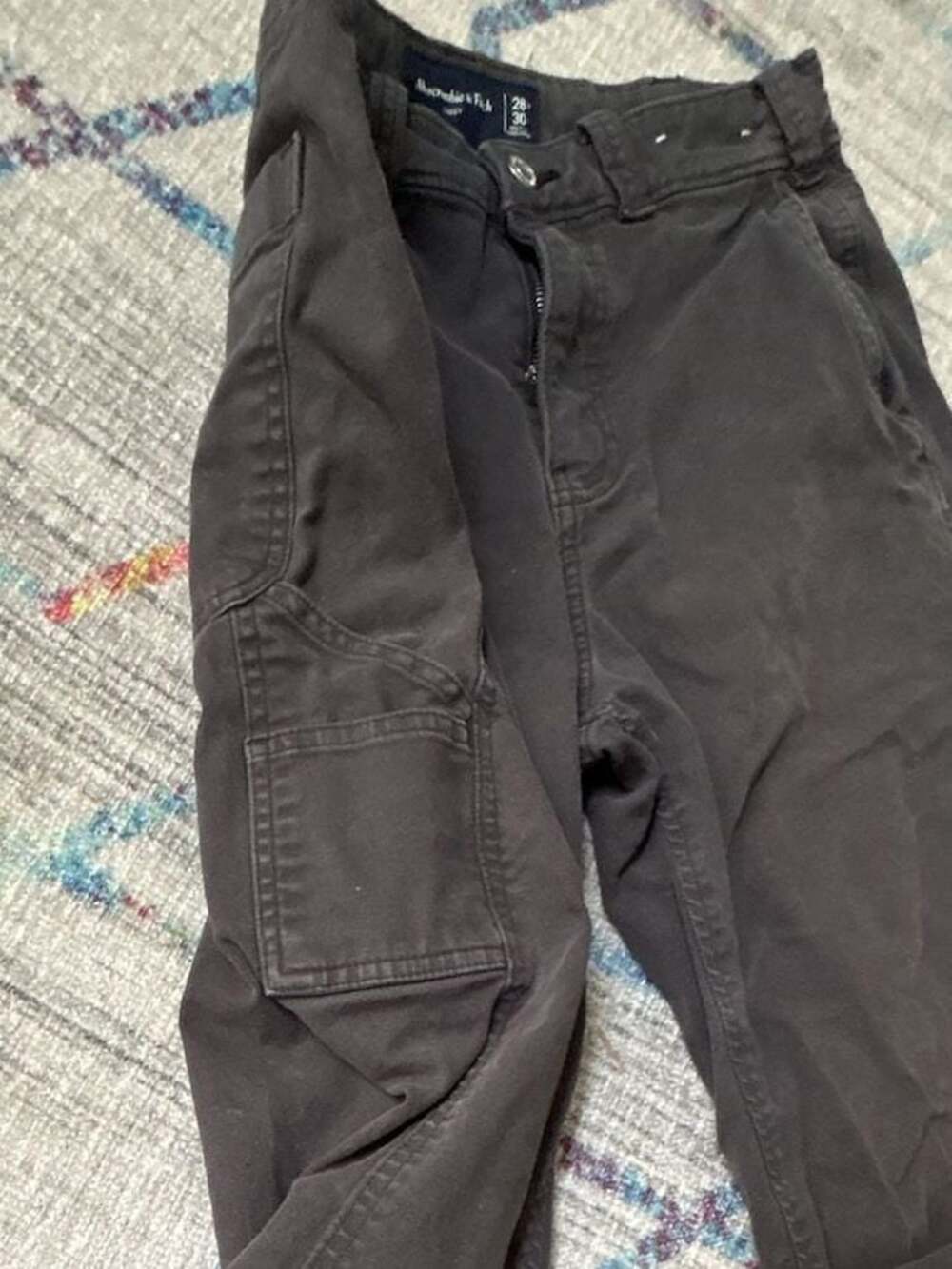 Abercrombie & Fitch Baggy Utility Cargo Pants 28/30 - Picture 11 of 12